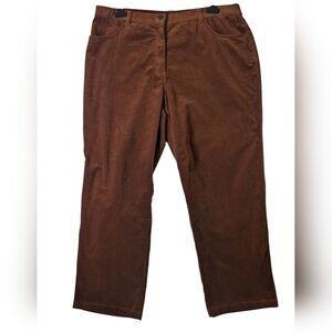 Attitude Plus Size Women's Corderoy With Wide Barrell Leg Size 18